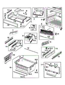 Freezer parts for Samsung Refrigerator RFG293HABP/XAA-00 from AppliancePartsPros.com