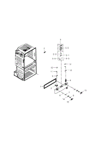 Flexzone Door parts for Samsung Refrigerator RF25HMEDBBC/AA-03 from AppliancePartsPros.com