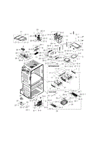 Fridge parts for Samsung Refrigerator RF25HMEDBBC/AA-03 from AppliancePartsPros.com