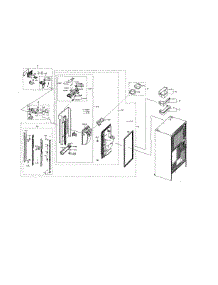 Left Fridge Door parts for Samsung Refrigerator RF22N9781SR/AA-00 from AppliancePartsPros.com