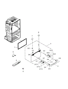 Freezer Door parts for Samsung Refrigerator RF25HMEDBSR/AA-03 from AppliancePartsPros.com