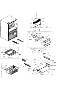 Freezer parts for Samsung Refrigerator RF24FSEDBSR/AA-09 from AppliancePartsPros.com