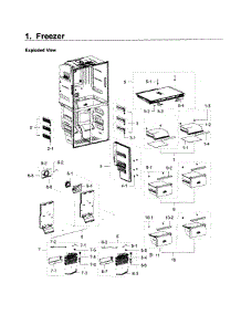 Freezer parts for Samsung Refrigerator RF23J9011SR/AA-08 from AppliancePartsPros.com