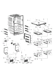 Freezer parts for Samsung Refrigerator RF32FMQDBSR/AA-08 from AppliancePartsPros.com