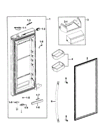 Refrigerator Door R parts for Samsung Refrigerator RFG293HARS/XAA-00 from AppliancePartsPros.com