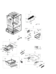 Freezer parts for Samsung Refrigerator RF23HTEDBSR/AA-04 from AppliancePartsPros.com