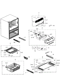Freezer parts for Samsung Refrigerator RF31FMEDBWW/AA-06 from AppliancePartsPros.com