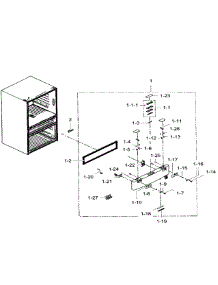Flexzone Door parts for Samsung Refrigerator RF31FMEDBWW/AA-06 from AppliancePartsPros.com