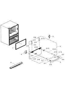 Freezer Door parts for Samsung Refrigerator RF31FMEDBWW/AA-06 from AppliancePartsPros.com