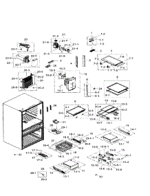 Fridge parts for Samsung Refrigerator RF31FMEDBWW/AA-06 from AppliancePartsPros.com