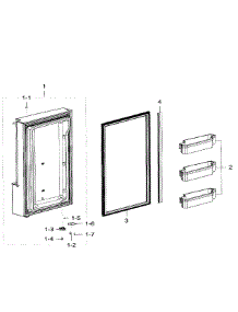 Freezer Door Lt parts for Samsung Refrigerator RF32FMQDBSR/AA-06 from AppliancePartsPros.com