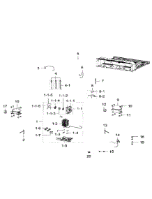 Cycle parts for Samsung Refrigerator RF32FMQDBSR/AA-06 from AppliancePartsPros.com