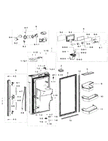 Fridge Door Lt parts for Samsung Refrigerator RF32FMQDBSR/AA-06 from AppliancePartsPros.com