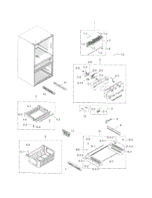 Freezer parts for Samsung Refrigerator RF31FMESBSR/AA-07 from AppliancePartsPros.com