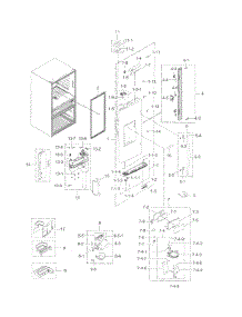 Fridge Door L parts for Samsung Refrigerator RF31FMESBSR/AA-07 from AppliancePartsPros.com