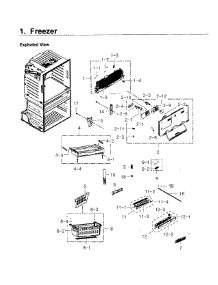 Freezer parts for Samsung Refrigerator RF4267HARS/XAA-02 from AppliancePartsPros.com