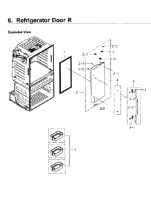 Fridge Door R parts for Samsung Refrigerator RF4267HARS/XAA-02 from AppliancePartsPros.com