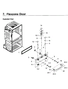 Flexzone Door parts for Samsung Refrigerator RF4267HARS/XAA-02 from AppliancePartsPros.com