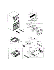 Freezer parts for Samsung Refrigerator RF30HBEDBSR/AA-02 from AppliancePartsPros.com