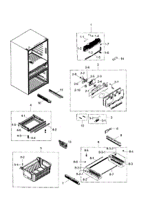 Freezer parts for Samsung Refrigerator RF31FMEDBBC/AA-04 from AppliancePartsPros.com