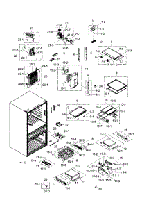 Fridge parts for Samsung Refrigerator RF31FMEDBBC/AA-04 from AppliancePartsPros.com