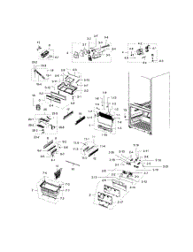 Freezer parts for Samsung Refrigerator RFG238AARS/XAA-01 from AppliancePartsPros.com