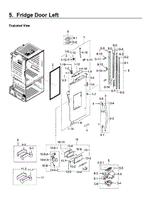 Fridge Door L parts for Samsung Refrigerator RF23HCEDBSR/AA-14 from AppliancePartsPros.com