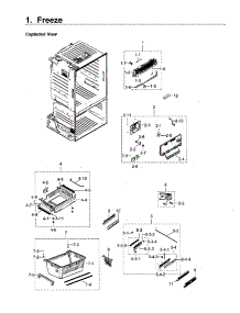 Freezer parts for Samsung Refrigerator RF23HCEDBSR/AA-14 from AppliancePartsPros.com