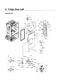 Fridge Door L parts for Samsung Refrigerator RF23HCEDBSR/AA-08 from AppliancePartsPros.com