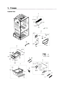 Freezer parts for Samsung Refrigerator RF23HCEDBSR/AA-08 from AppliancePartsPros.com