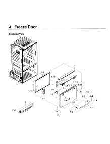 Freezer Door parts for Samsung Refrigerator RF23HCEDBSR/AA-08 from AppliancePartsPros.com
