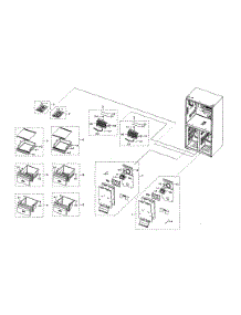 Freezer parts for Samsung Refrigerator RF22N9781SG/AA-00 from AppliancePartsPros.com