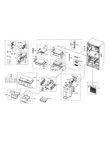 Fridge parts for Samsung Refrigerator RF22N9781SG/AA-00 from AppliancePartsPros.com