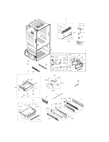 Freezer parts for Samsung Refrigerator RF263BEAEWW/AA-03 from AppliancePartsPros.com