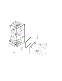 Freezer Door parts for Samsung Refrigerator RF263BEAEWW/AA-03 from AppliancePartsPros.com