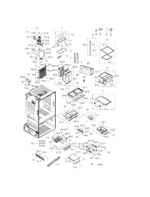 Fridge parts for Samsung Refrigerator RF263BEAEWW/AA-03 from AppliancePartsPros.com