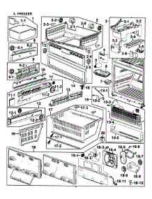 Freezer parts for Samsung Refrigerator RF266ADWP/XAA-00 from AppliancePartsPros.com