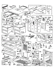 Refrigerator parts for Samsung Refrigerator RF267AEPN/XAA-00 from AppliancePartsPros.com