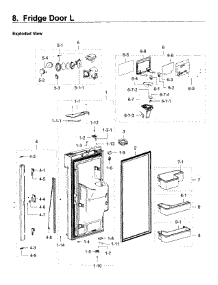 Frdige Door L parts for Samsung Refrigerator RF23J9011SG/AA-06 from AppliancePartsPros.com