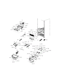 Freezer parts for Samsung Refrigerator RFG237AAWP/XAA-04 from AppliancePartsPros.com