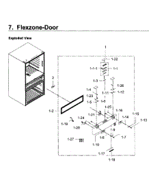 Flexzone parts for Samsung Refrigerator RF22KREDBSR/AA-04 from AppliancePartsPros.com