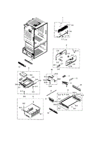 Freezer parts for Samsung Refrigerator RF30HDEDTSR/AA-04 from AppliancePartsPros.com