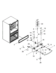 Flexzone Door parts for Samsung Refrigerator RF24FSEDBSR/AA-00 from AppliancePartsPros.com