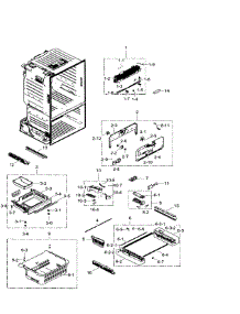 Freezer parts for Samsung Refrigerator RF30HDEDTSR/AA-07 from AppliancePartsPros.com