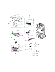 Freezer parts for Samsung Refrigerator RF4289HARS/XAA-02 from AppliancePartsPros.com
