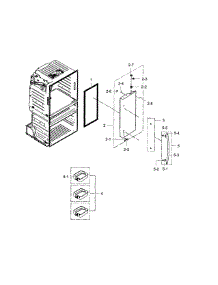 Fridge Door R parts for Samsung Refrigerator RF4289HARS/XAA-02 from AppliancePartsPros.com