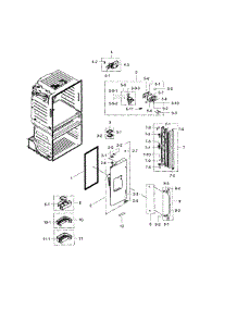 Fridge Door L parts for Samsung Refrigerator RF4289HARS/XAA-02 from AppliancePartsPros.com