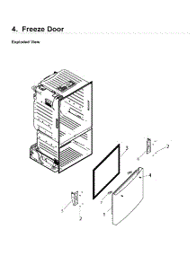 Freezer Door parts for Samsung Refrigerator RF220NCTASR/AA-02 from AppliancePartsPros.com