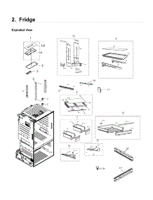 Fridge parts for Samsung Refrigerator RF220NCTASR/AA-02 from AppliancePartsPros.com