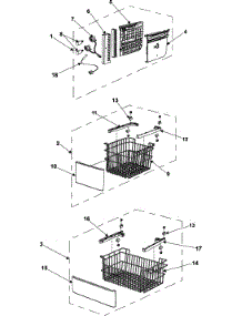 Freezer Shelves parts for Samsung Refrigerator RB195BSBB/XAA-00 from AppliancePartsPros.com
